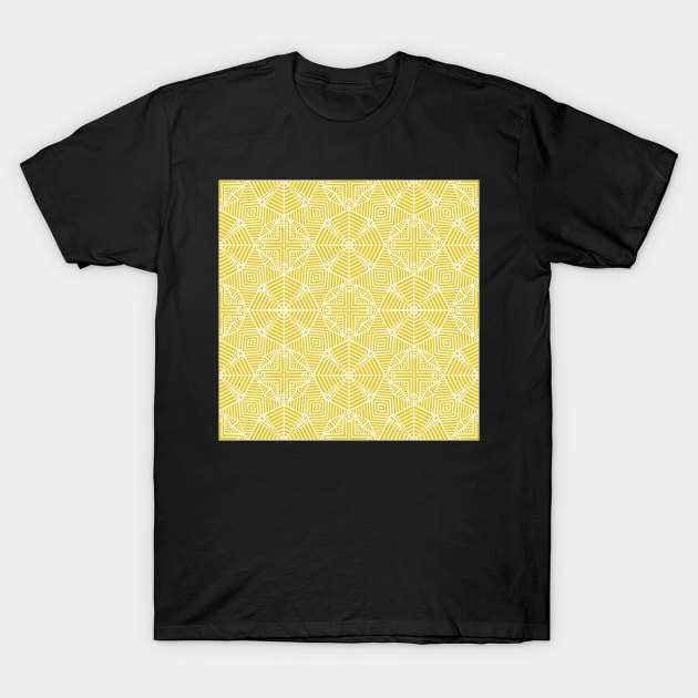 Geo Squares Yellow T-Shirt by ProjectM